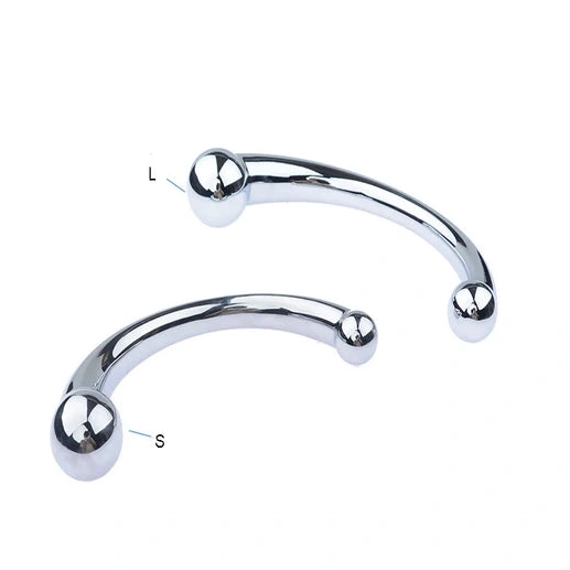 5858 Stainless Anal Ended Hook Double Elegant Steel 1012